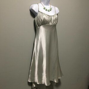 NWT Elegant Grey Cocktail/Wedding Dress Sz 8